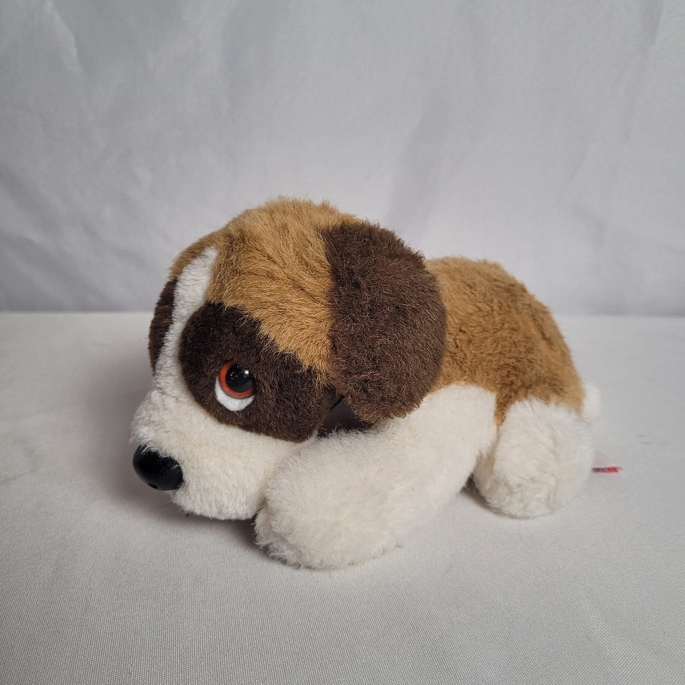 Dakin Beethoven St Bernard 7" Plush Stuffed Puppy Dog Plush Brown Collar